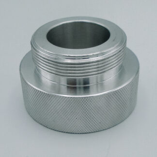 1.25" Coarse Female to 1" Fine & 1.25" Fine Male Adapter, 2024 Billet Aluminum, Knurled